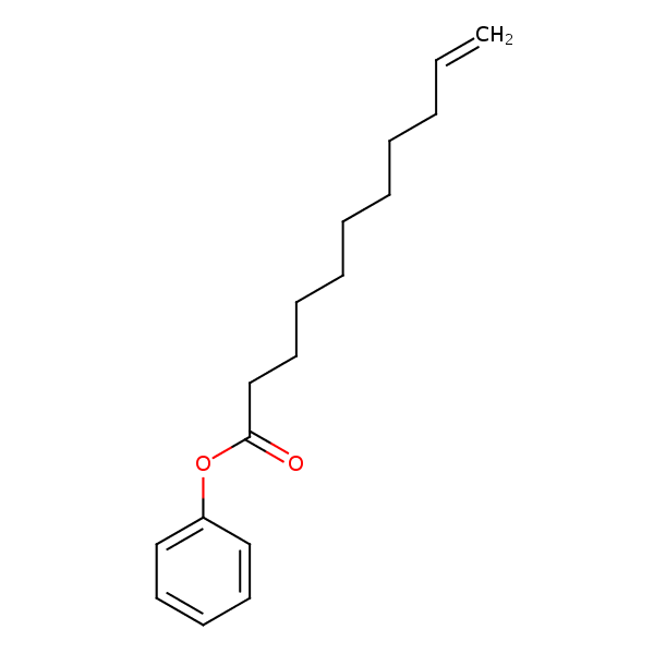 Phenyl undec-10-enoate structural formula