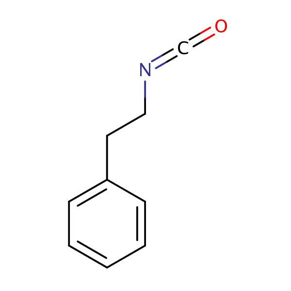 Phenylethyl isocyanate structural formula