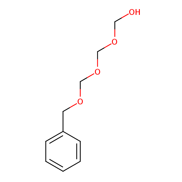 (((Phenylmethoxy)methoxy)methoxy)methanol structural formula