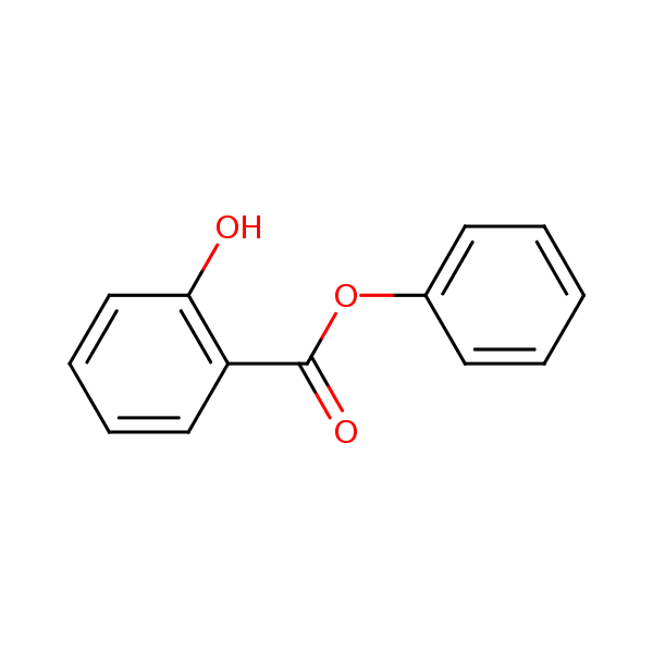 Phenylsalicilate structural formula