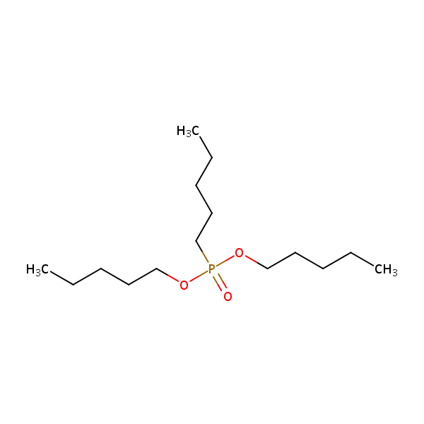 Phosphonic acid, pentyl-, dipentyl ester structural formula