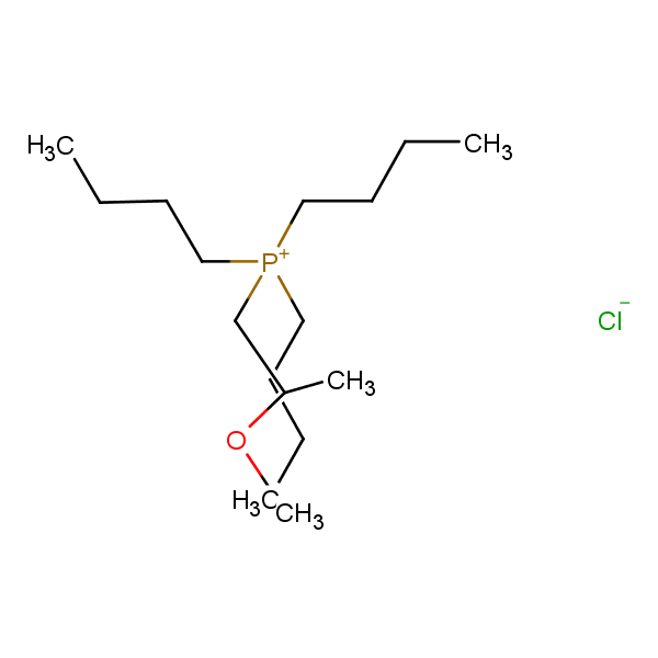 Phosphonium, tributyl(2-methoxypropyl)-, chloride (1:1) structural formula