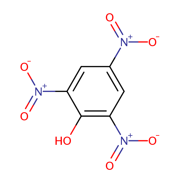 Picric acid structural formula