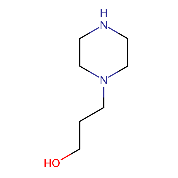 Piperazin-1-ylpropanol structural formula