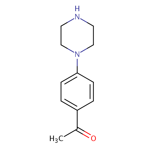 Piperazin-4-ylacetophenone structural formula
