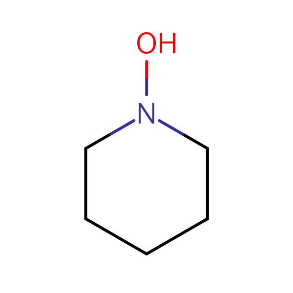Piperidine, 1-hydroxy- structural formula