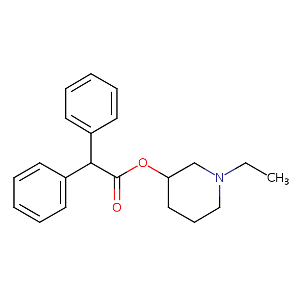 Piperidolate structural formula