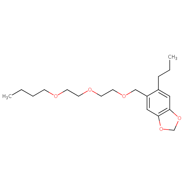 Piperonyl butoxide structural formula