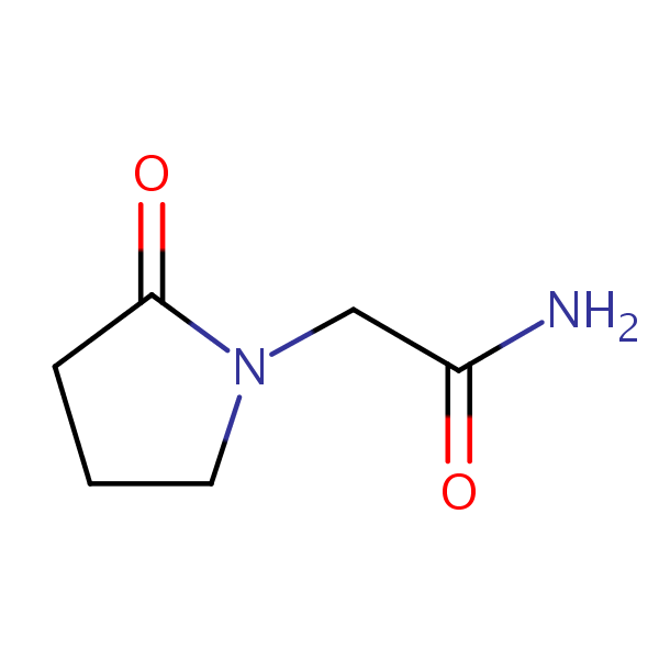 Piracetam structural formula