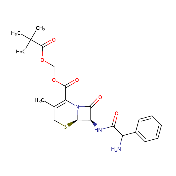 Pivcephalexin structural formula