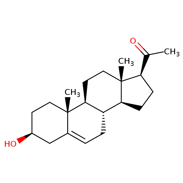 Pregnenolone structural formula