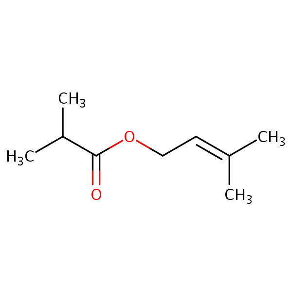 Prenyl isobutyrate structural formula