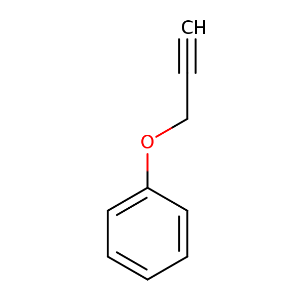 (Prop-2-ynyloxy)benzene structural formula