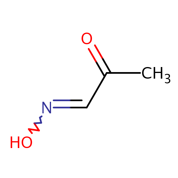 Propanal, 2-oxo-, 1-oxime structural formula