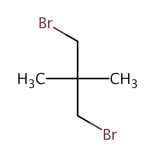 Propane, 1,3-dibromo-2,2-dimethyl- structural formula