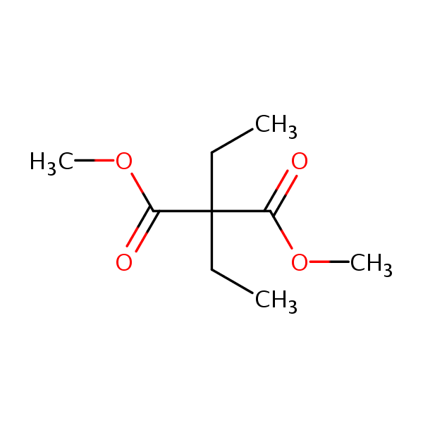 Propanedioic acid, diethyl-, dimethyl ester structural formula