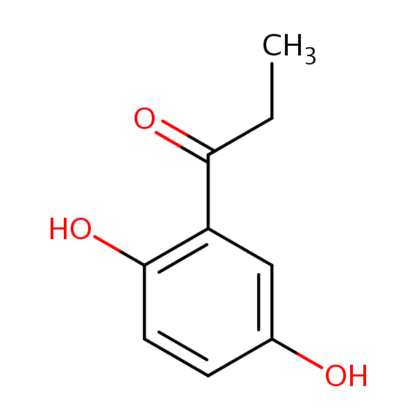 Propiophenone, 2’,5’-dihydroxy- structural formula