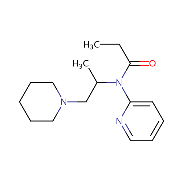 Propiram structural formula