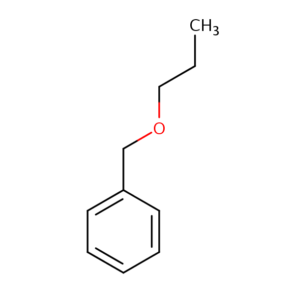 (Propoxymethyl)benzene structural formula