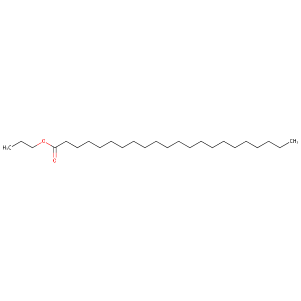 Propyl docosanoate structural formula