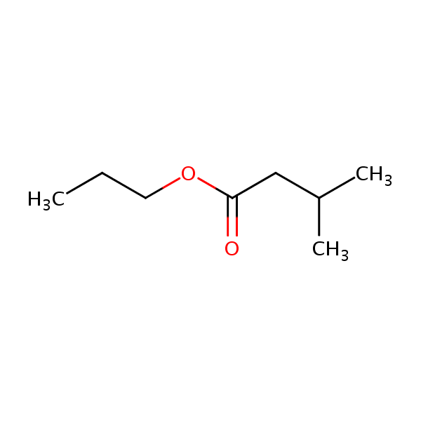 Propyl isovalerate structural formula