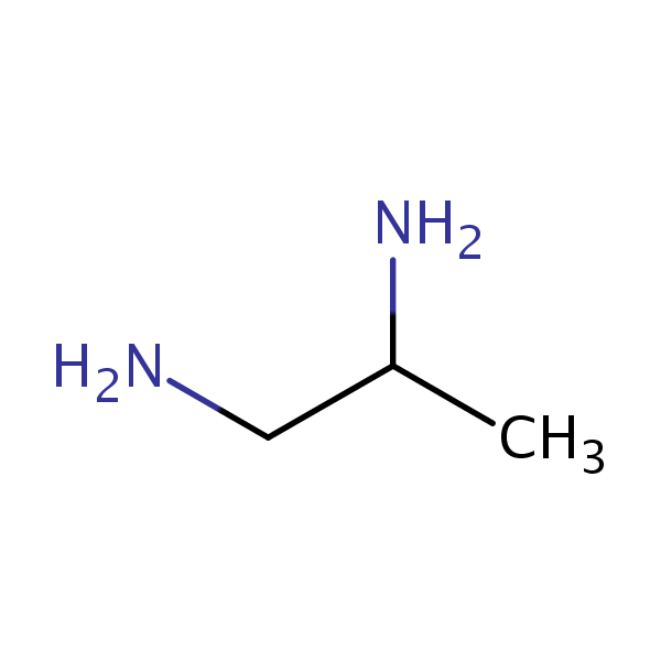 Propylendiamine structural formula
