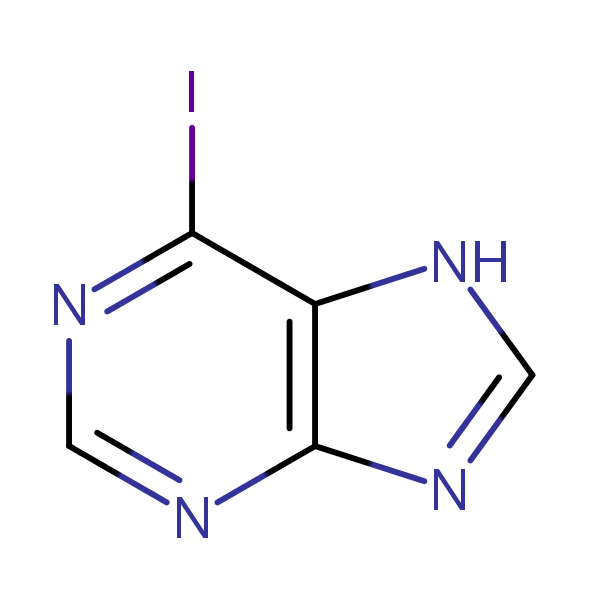 Purine, 6-iodo- structural formula