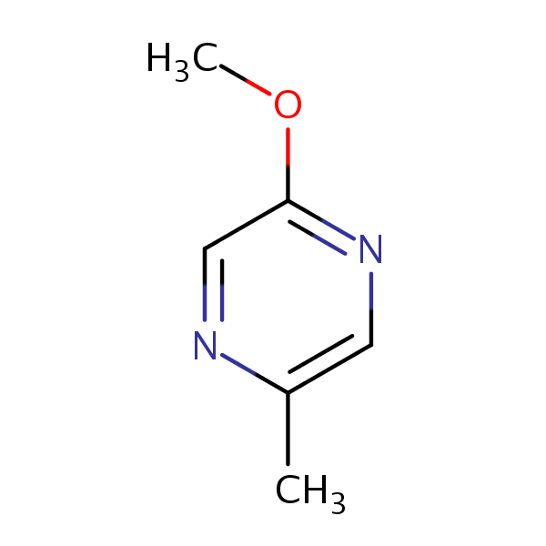 Pyrazine, 2-methoxy-5-methyl- structural formula