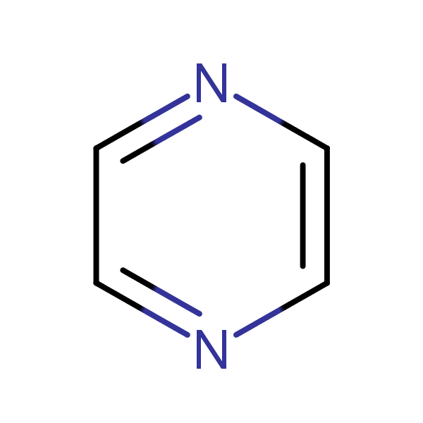 Pyrazine structural formula