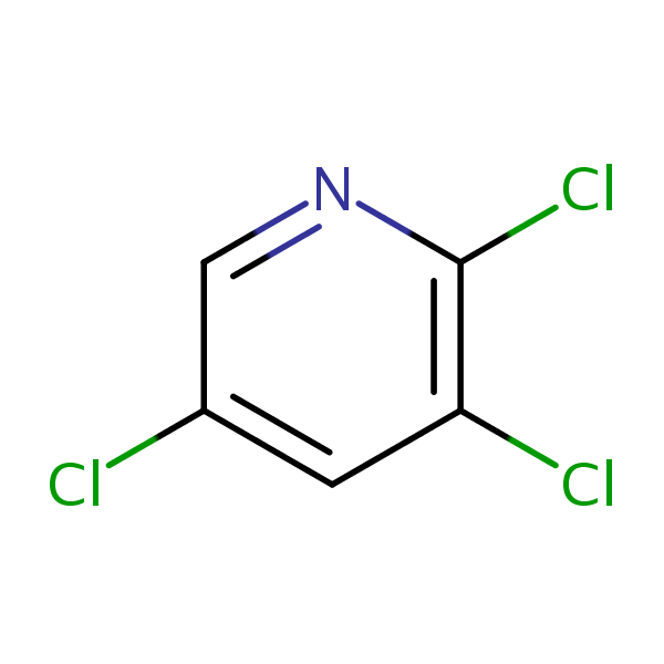 Pyridine, 2,3,5-trichloro- structural formula