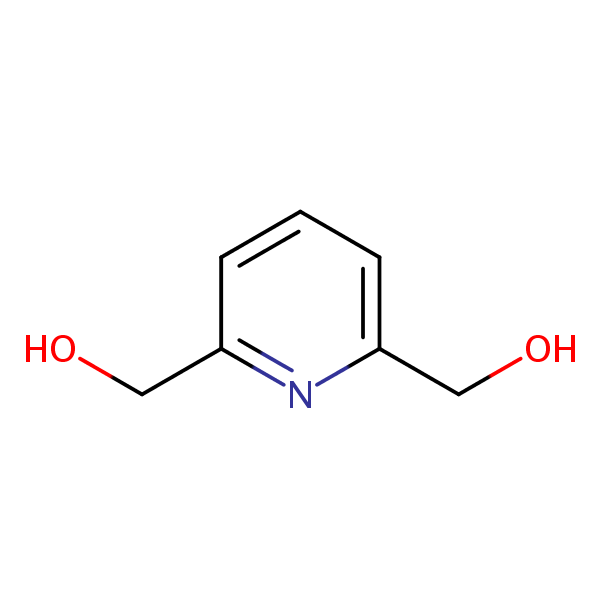 Pyridine-2,6-diyldimethanol structural formula
