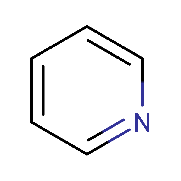 Pyridine structural formula