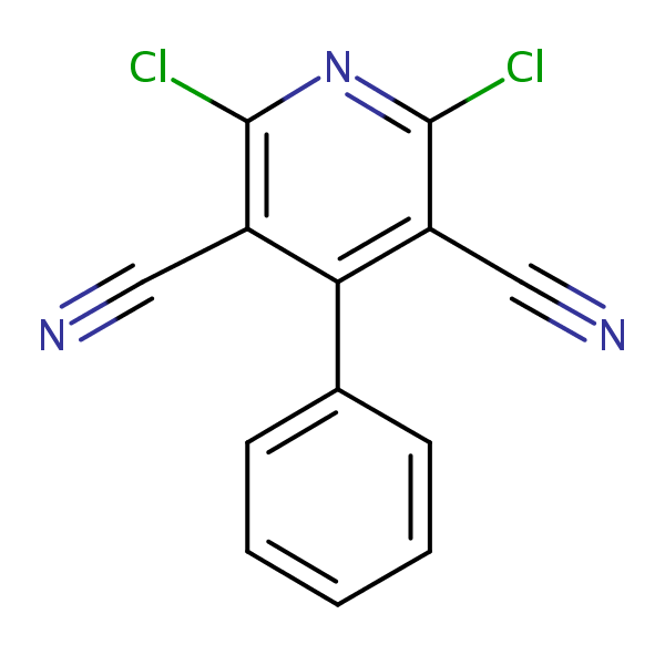 Pyridinitril structural formula
