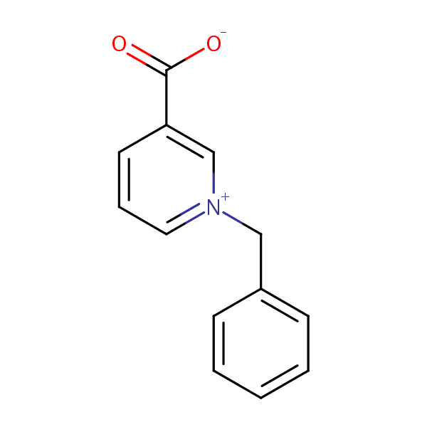 Pyridinium, 3-carboxy-1-(phenylmethyl)-, inner salt structural formula