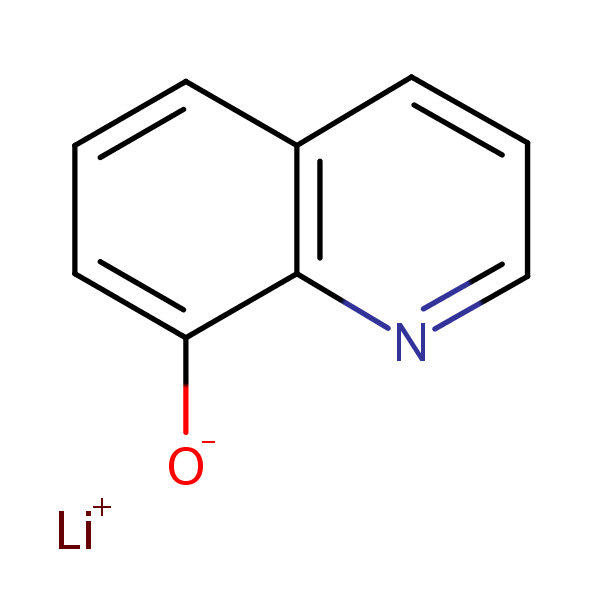 (Quinolin-8-olato)lithium structural formula