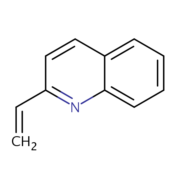 Quinoline, 2-ethenyl- structural formula