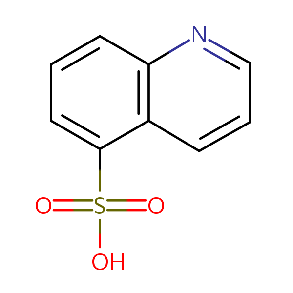 Quinoline-5-sulphonic acid structural formula