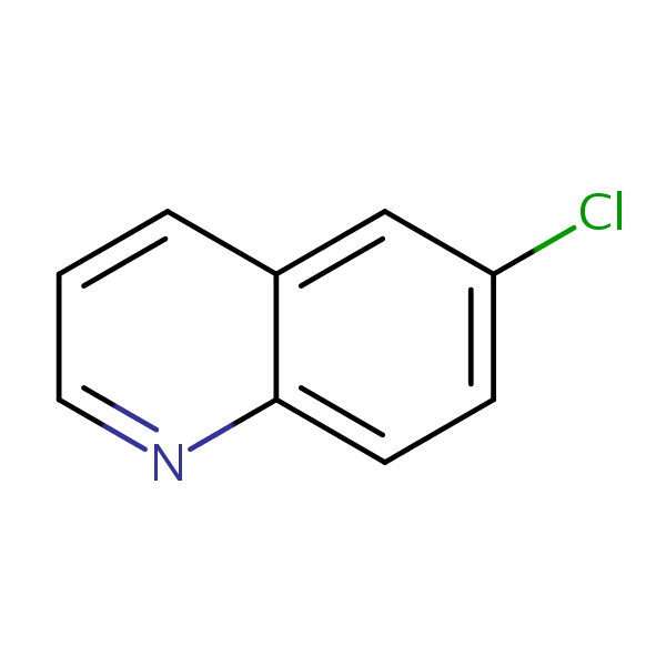 Quinoline, 6-chloro- structural formula