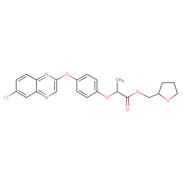 Quizalofop-P-tefuryl structural formula