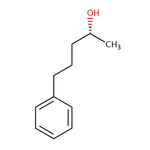 (R)-alpha-Methylbenzenebutanol structural formula