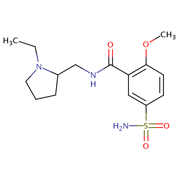 (RS)-(+/-)-sulpiride structural formula
