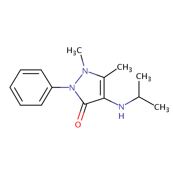 Ramifenazone structural formula