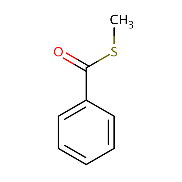 S-Methyl thiobenzoate structural formula