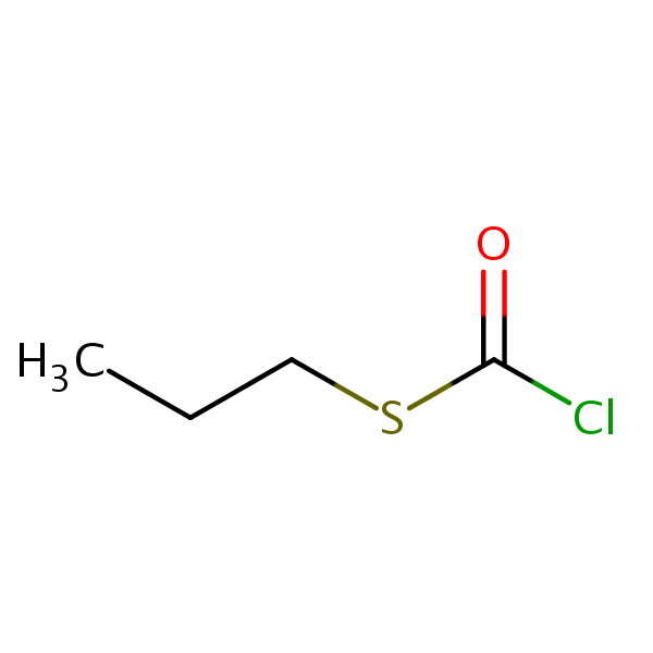 S-(Propyl) chlorothioformate structural formula