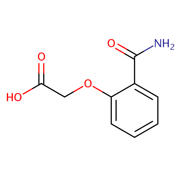Salicylamide O-acetic acid structural formula