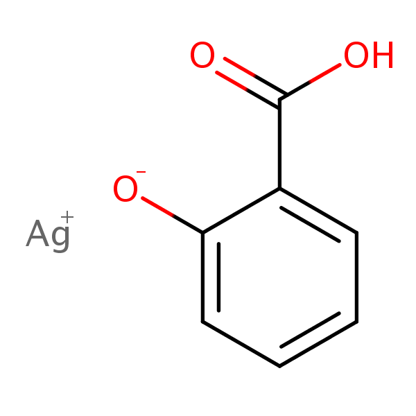 (Salicylato-O1,O2)silver structural formula