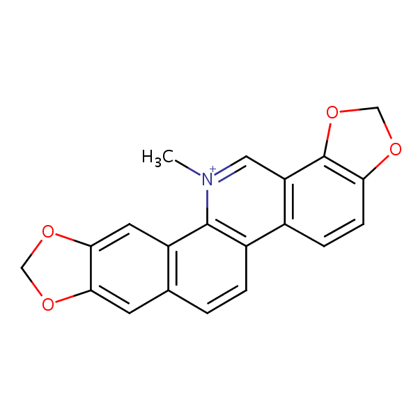 Sanguinarine structural formula