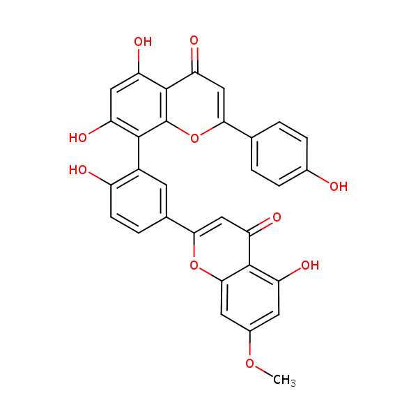 Sequoiaflavone structural formula