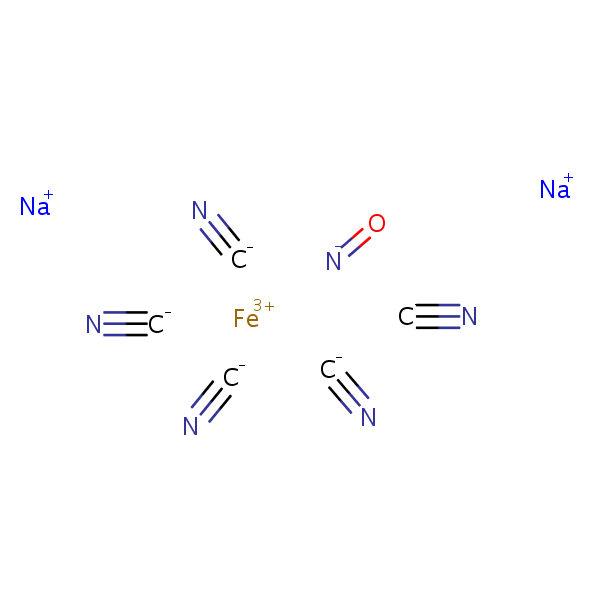 Sodium Nitroprusside structural formula