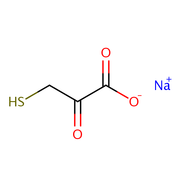 Sodium mercaptopyruvate structural formula